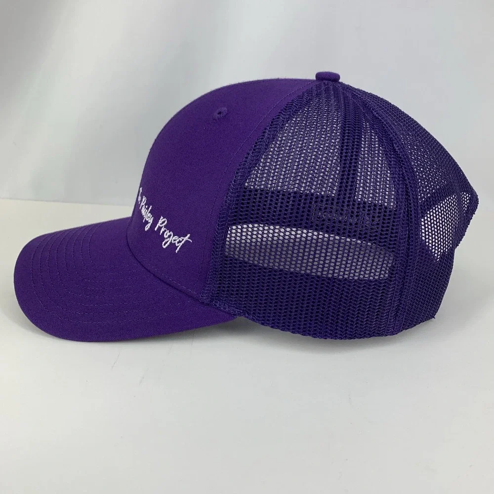 The Paisley Project Hat Purple Mesh Adjustable Snapback Richardson Trucker Cap